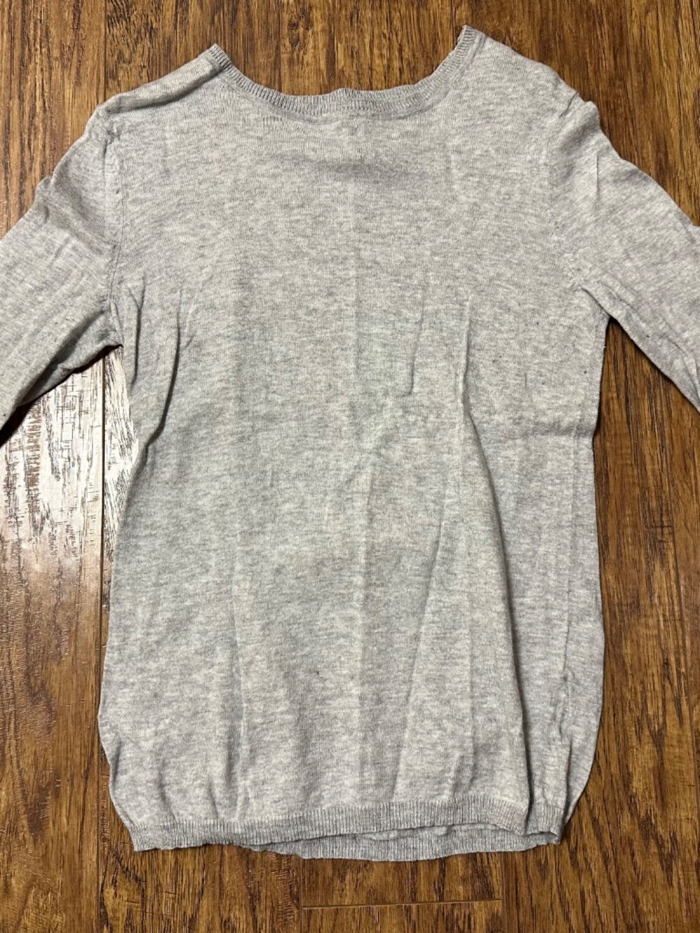 GAP Knit Sweater Lightweight Cotton & Cashmere Button-Shoulder Grey Size Medium